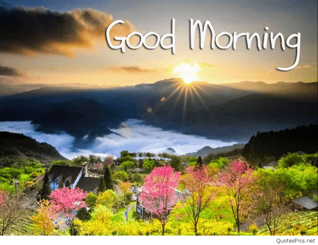 1014x783 Sun Rising Good Morning Wallpaper