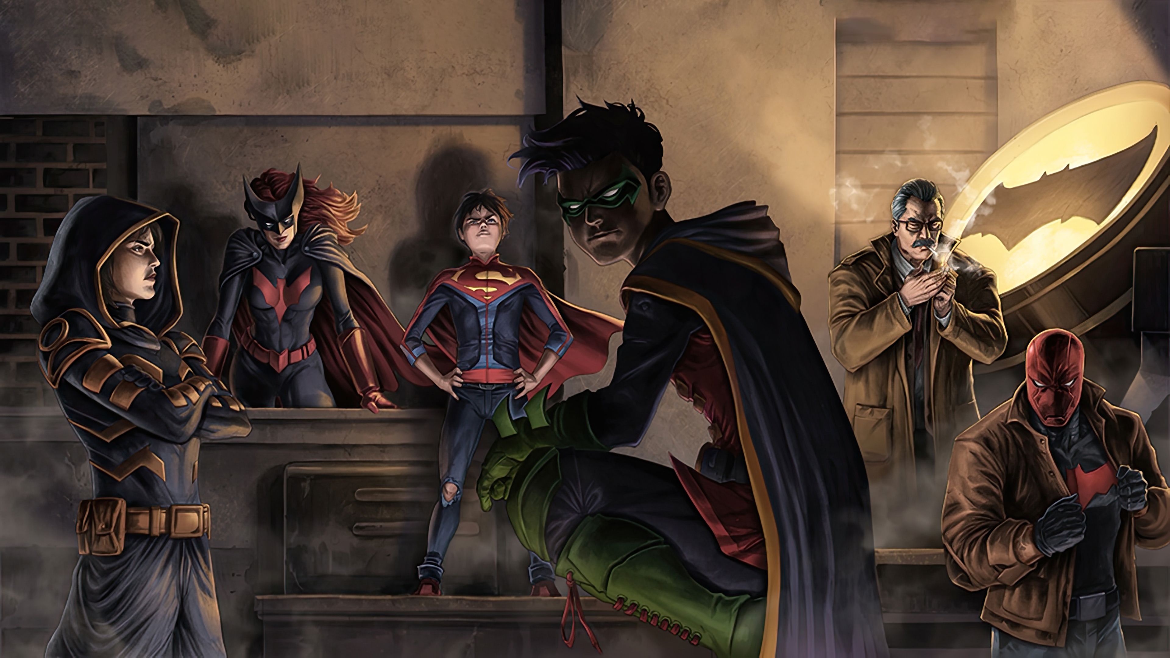 3840x2160 Batman Family Wallpaper, HD Superheroes