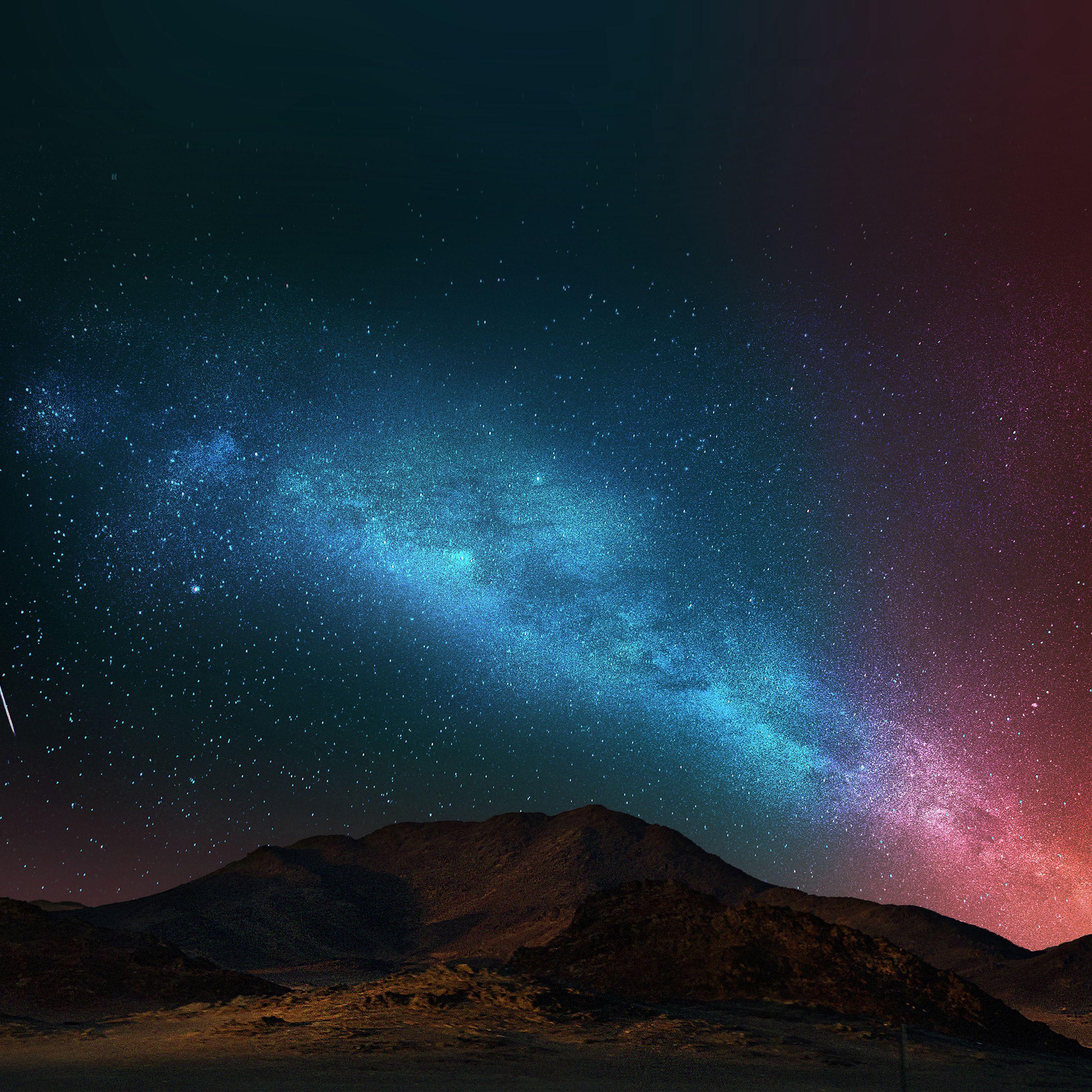 2732x2732 Night Sky Dark Color Star Shining iPad Pro Wallpaper