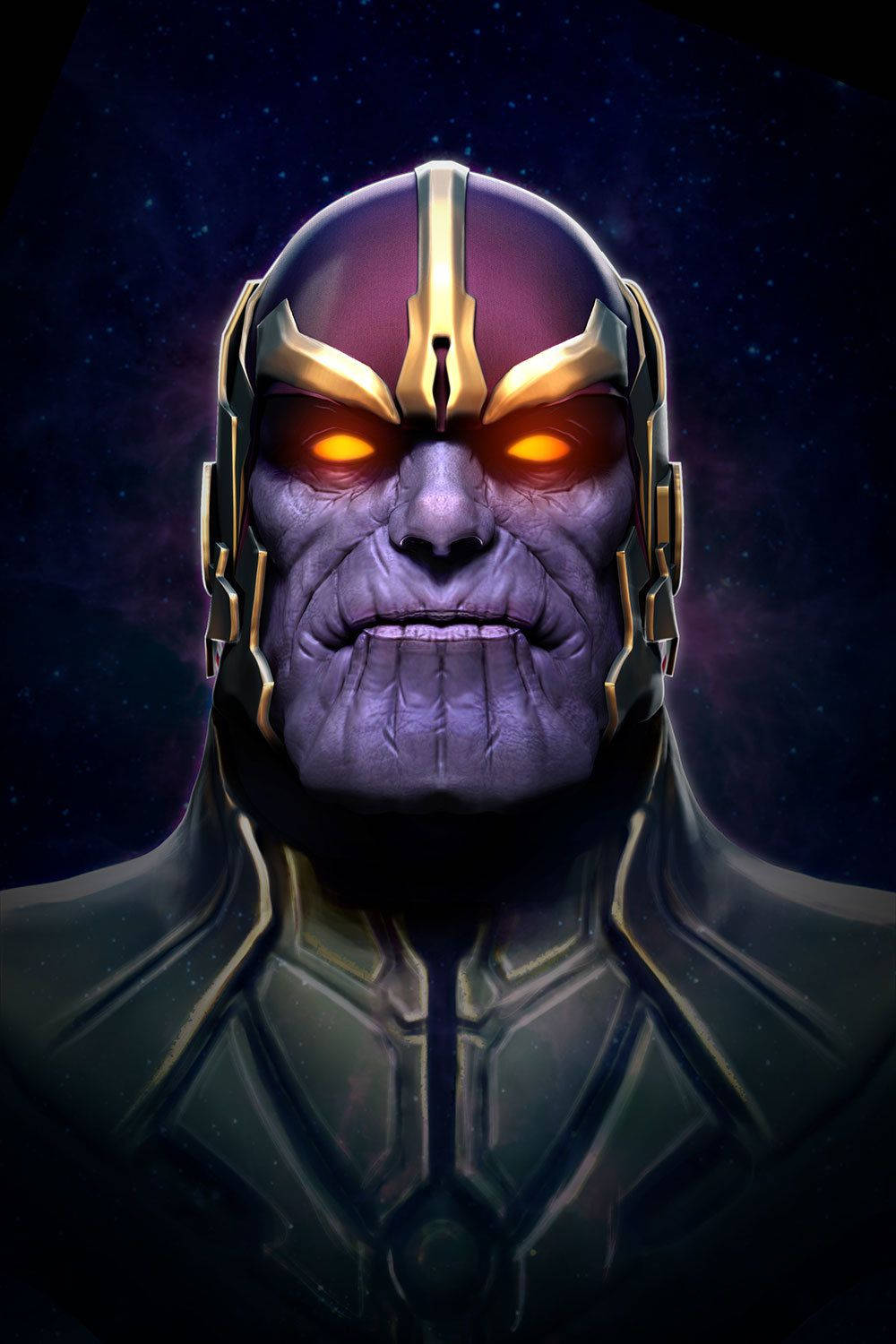 1000x1500 Thanos Blazing Eyes Wallpaper