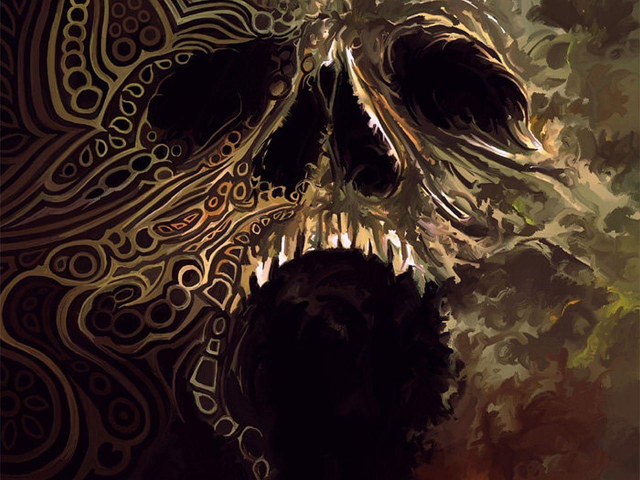 1280x960 Vampire Skull Wallpaper