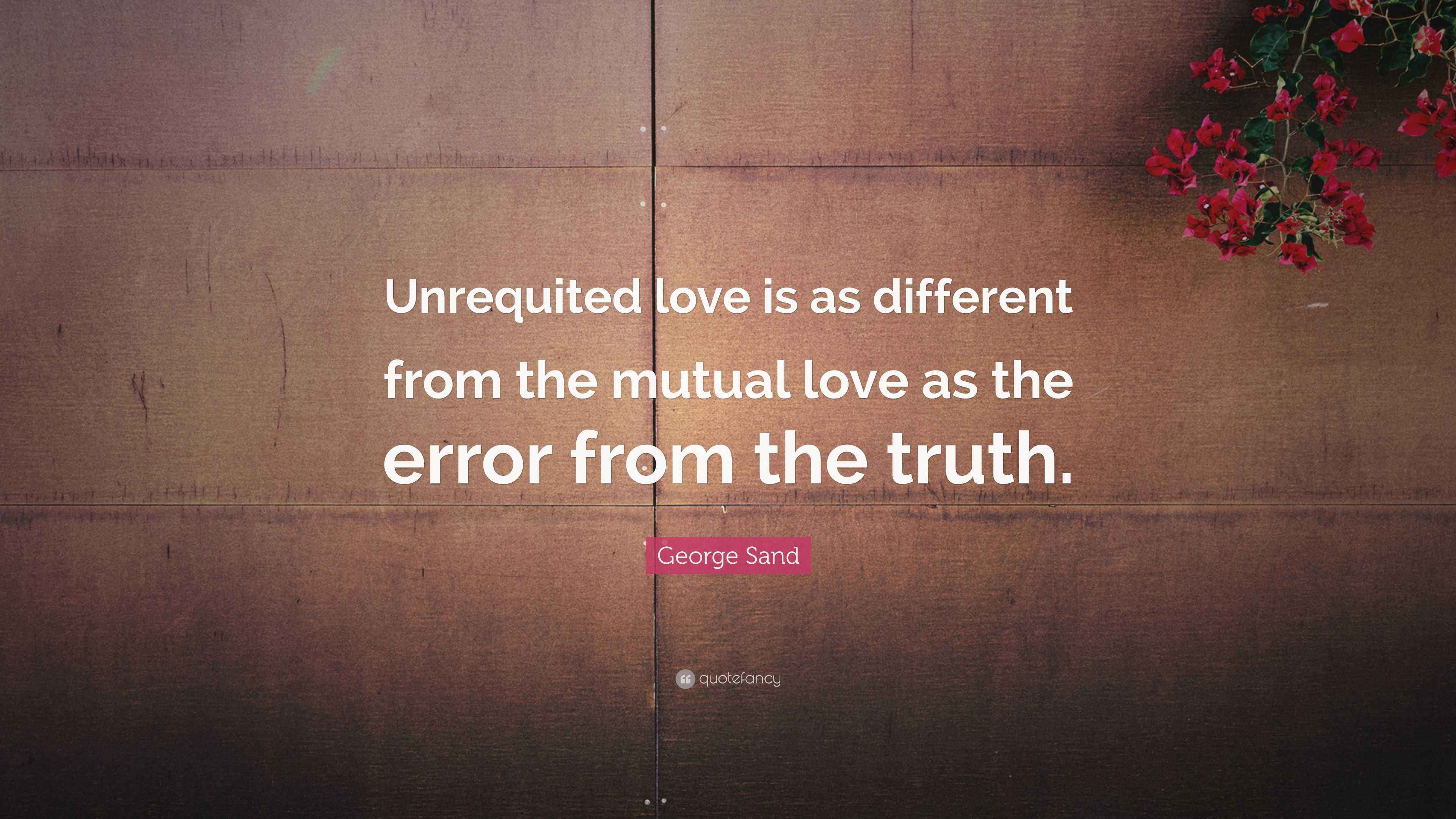 3840x2160 George Sand Quote: “Unrequited love is