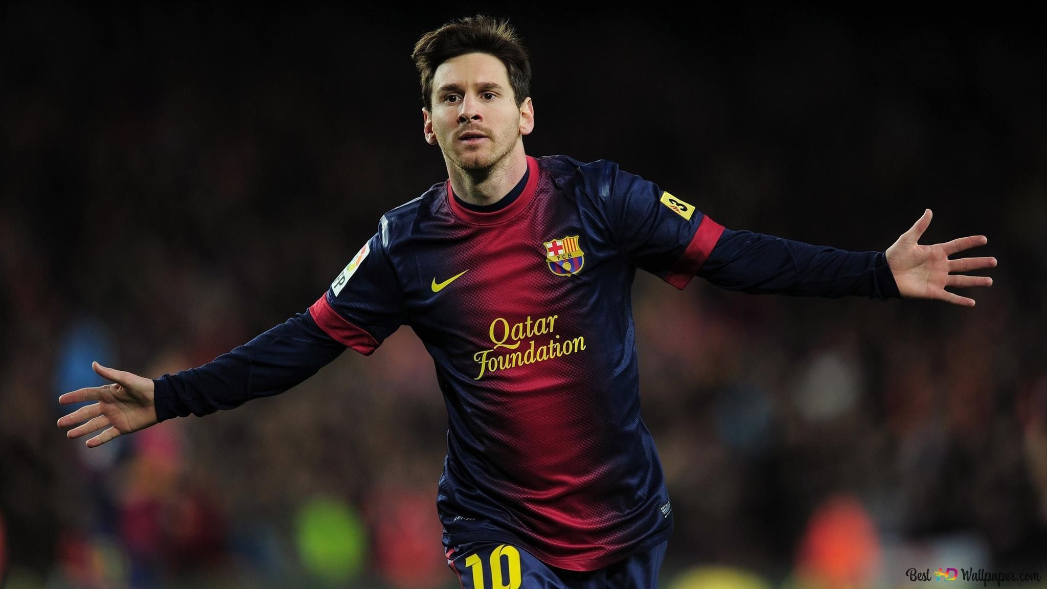 2048x1152 messi holding shirt wallpaper