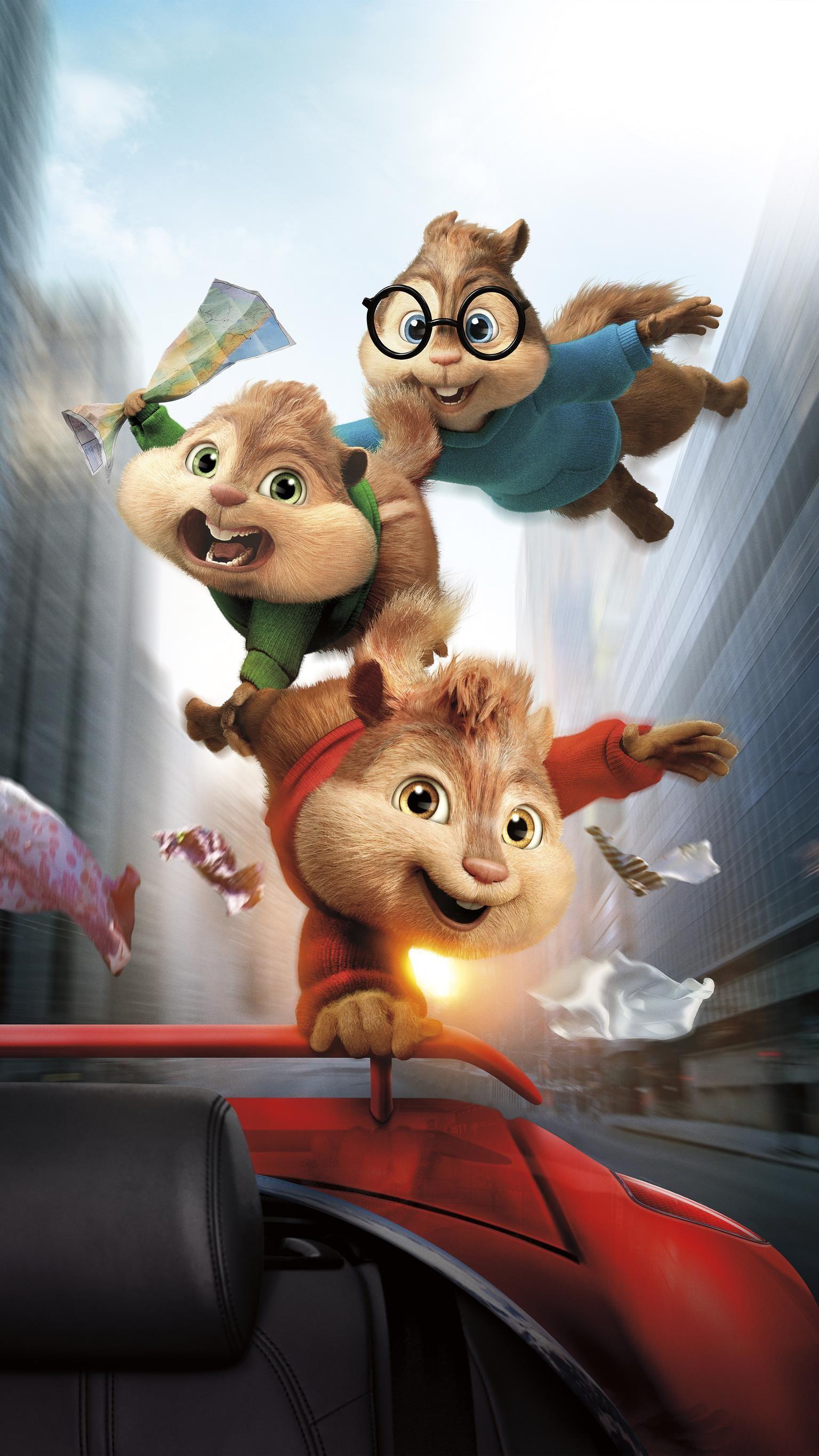 1536x2732 Alvin and the Chipmunks: The Road Chip (2015) Phone