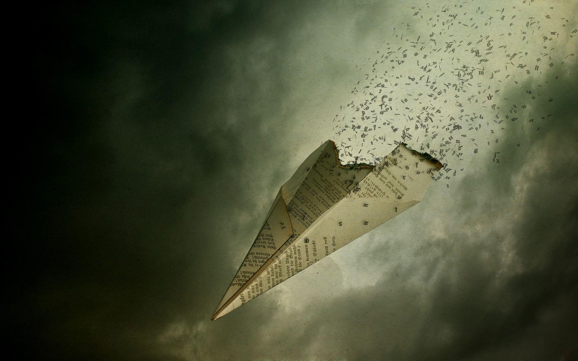 1920x1200 Burning Paper Plane Wallpaperx1200