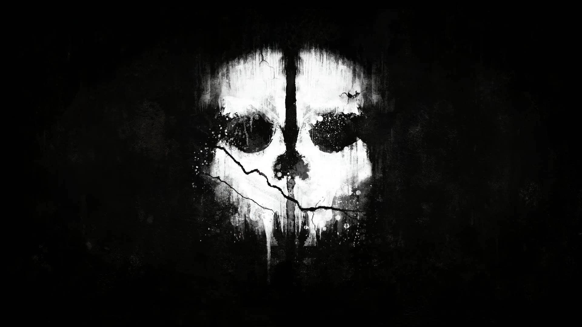 1920x1080 call of duty ghosts dark white video games