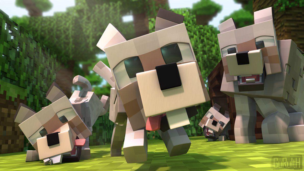 Minecraft Wolf Wallpapers - Top Free Minecraft Wolf Backgrounds