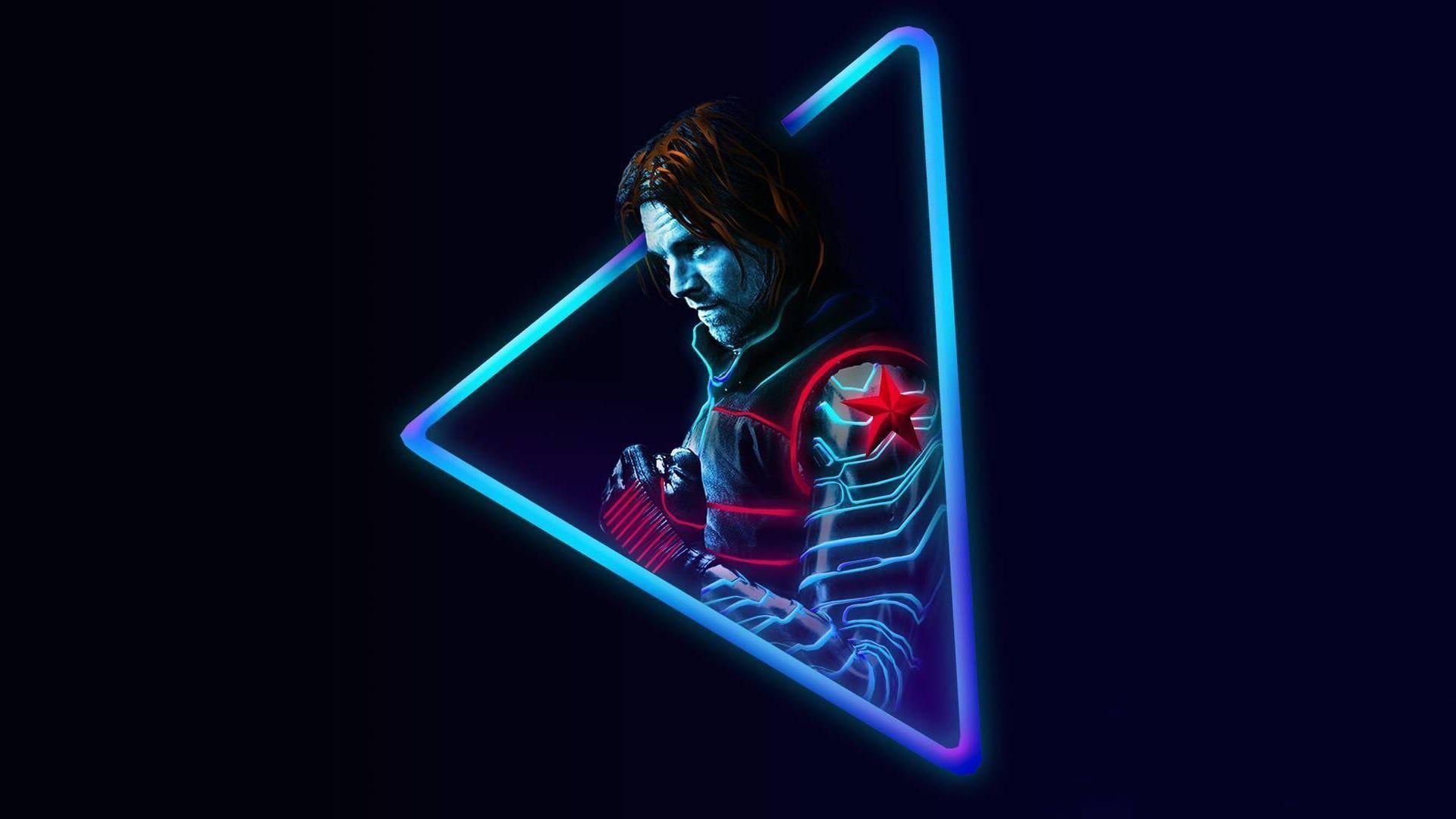 1920x1080 Neon Avengers Wallpaper 1920x1080