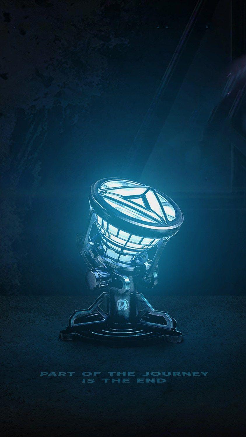843x1499 Iron Man Arc Reactor Avengers Endgame iPhone Wallpaper