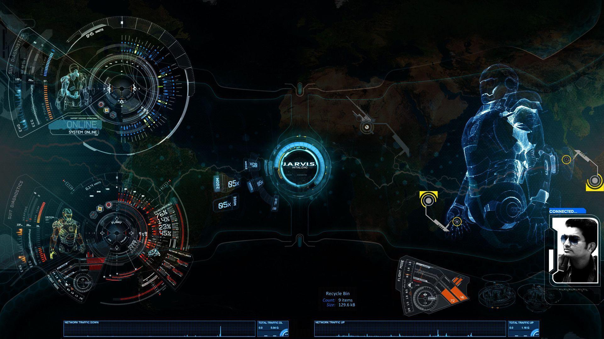 1920x1080 Jarvis Live Wallpaper for PC. Live