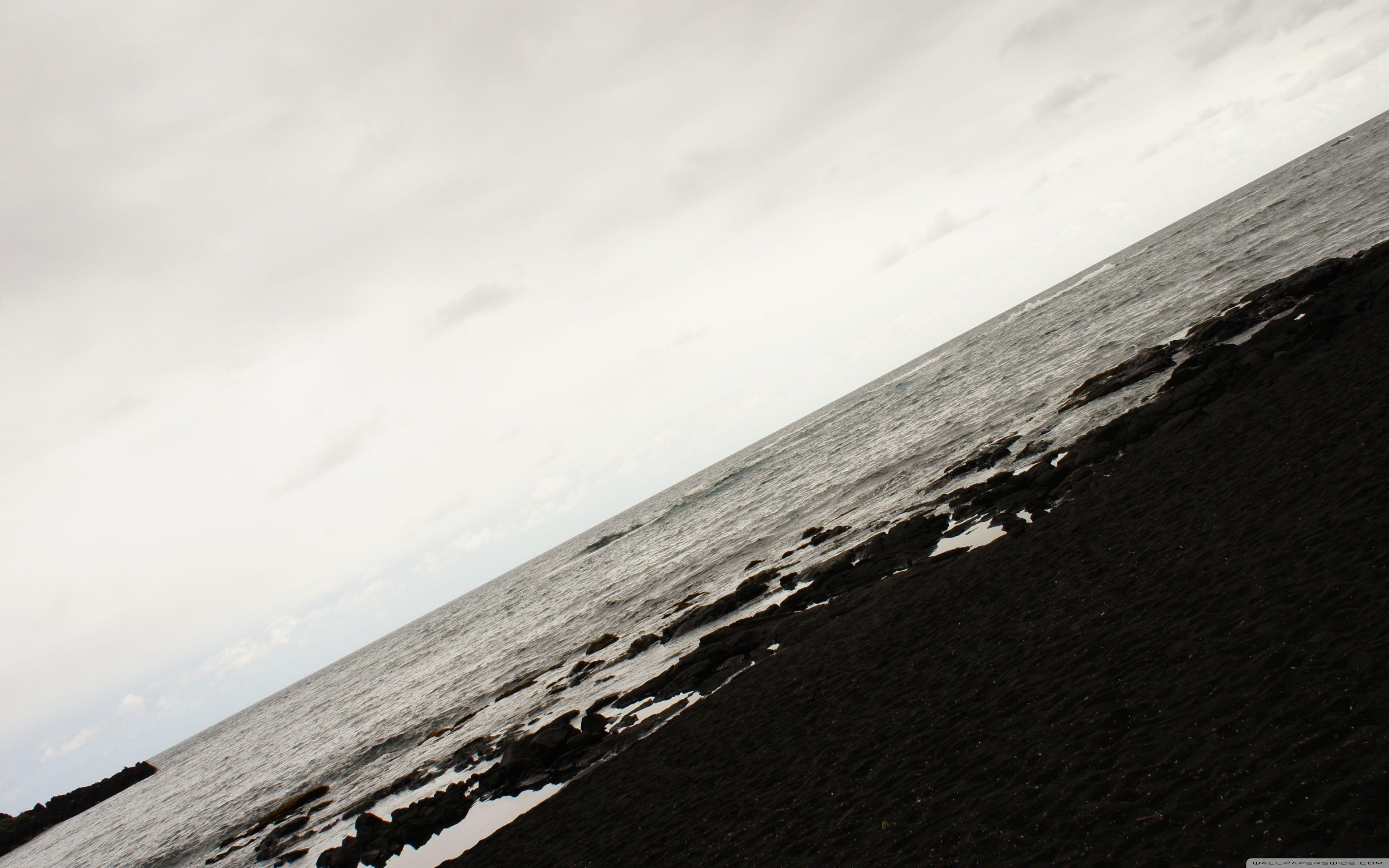 3840x2400 Black Beach Ultra HD Desktop Background Wallpaper for 4K UHD