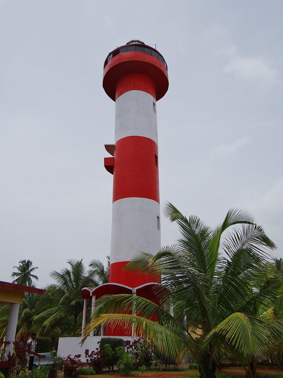910x1213 HD wallpaper: kodi beach, light house, kundapura, arabian