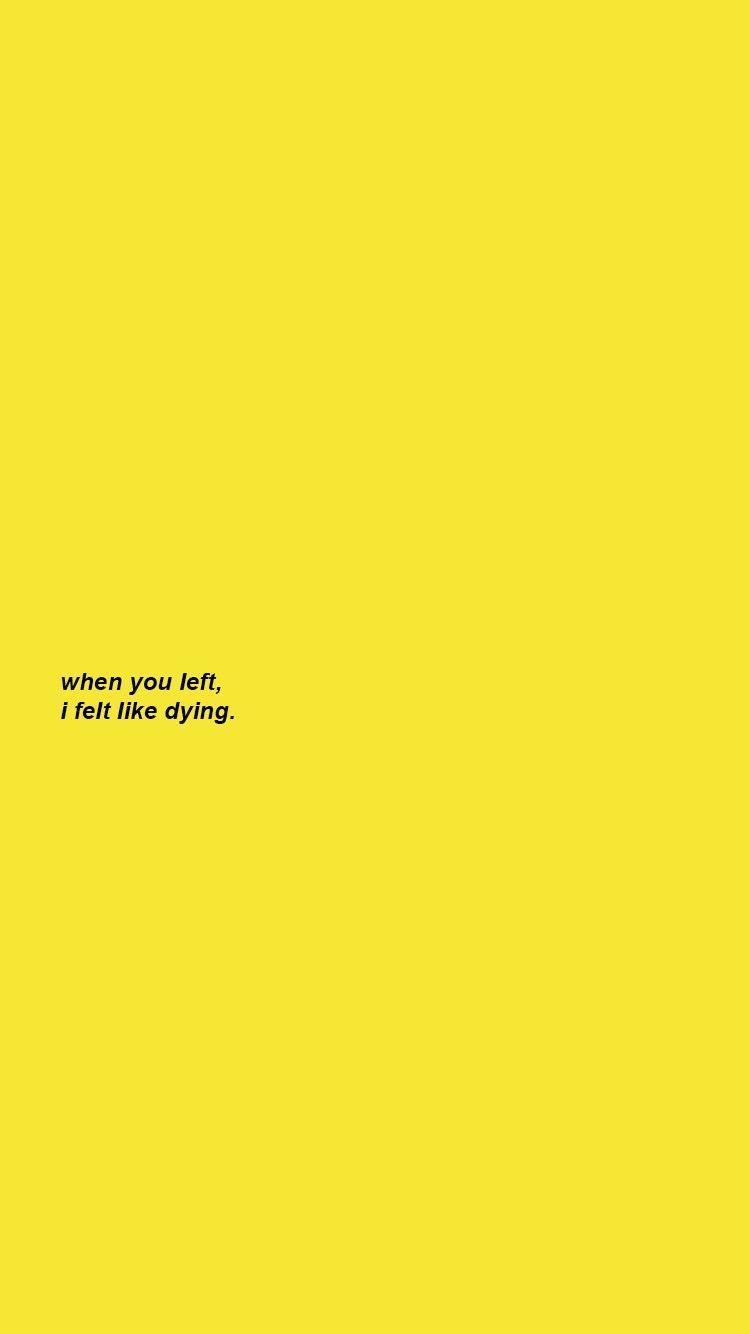 Sad Yellow Aesthetic Wallpapers Top Free Sad Yellow Aesthetic