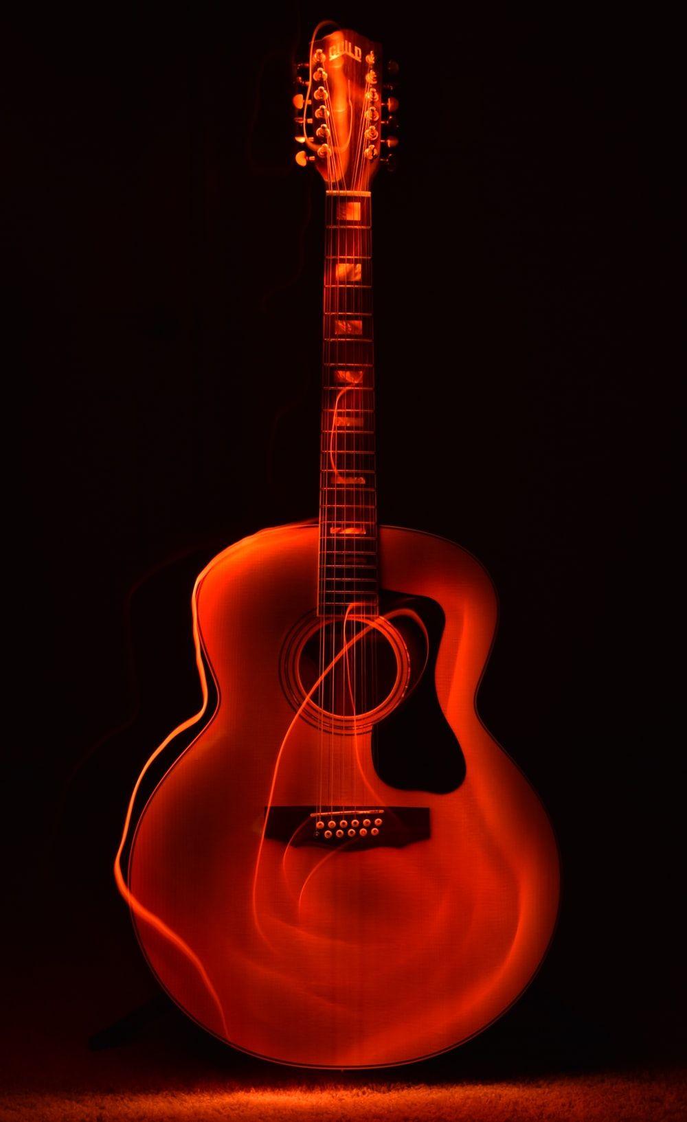 Featured image of post Red Acoustic Guitar Wallpaper Red and blue fire water guitar wallpaper best 6882 wallpaper