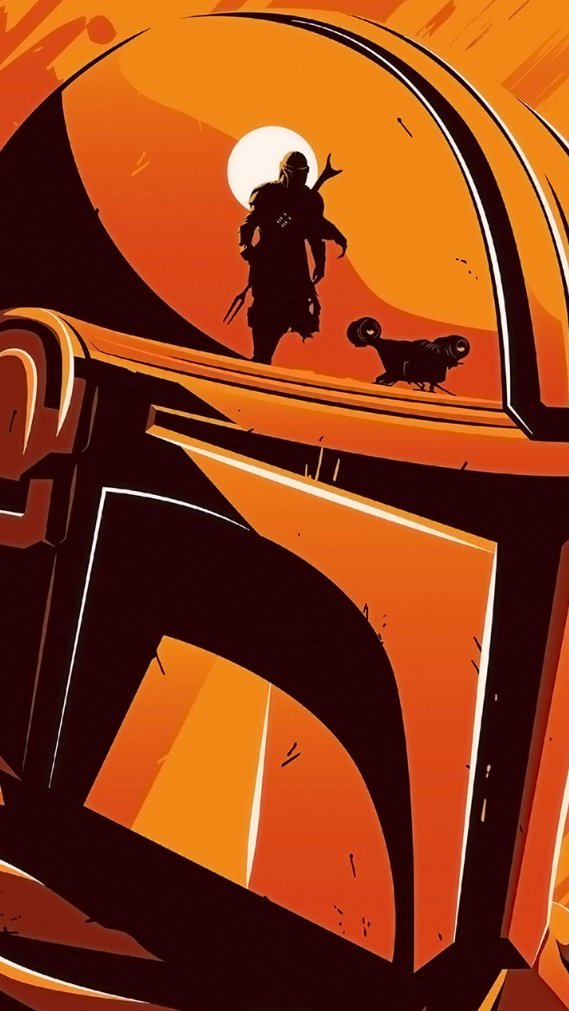 1152x2048 The Mandalorian phone wallpaper