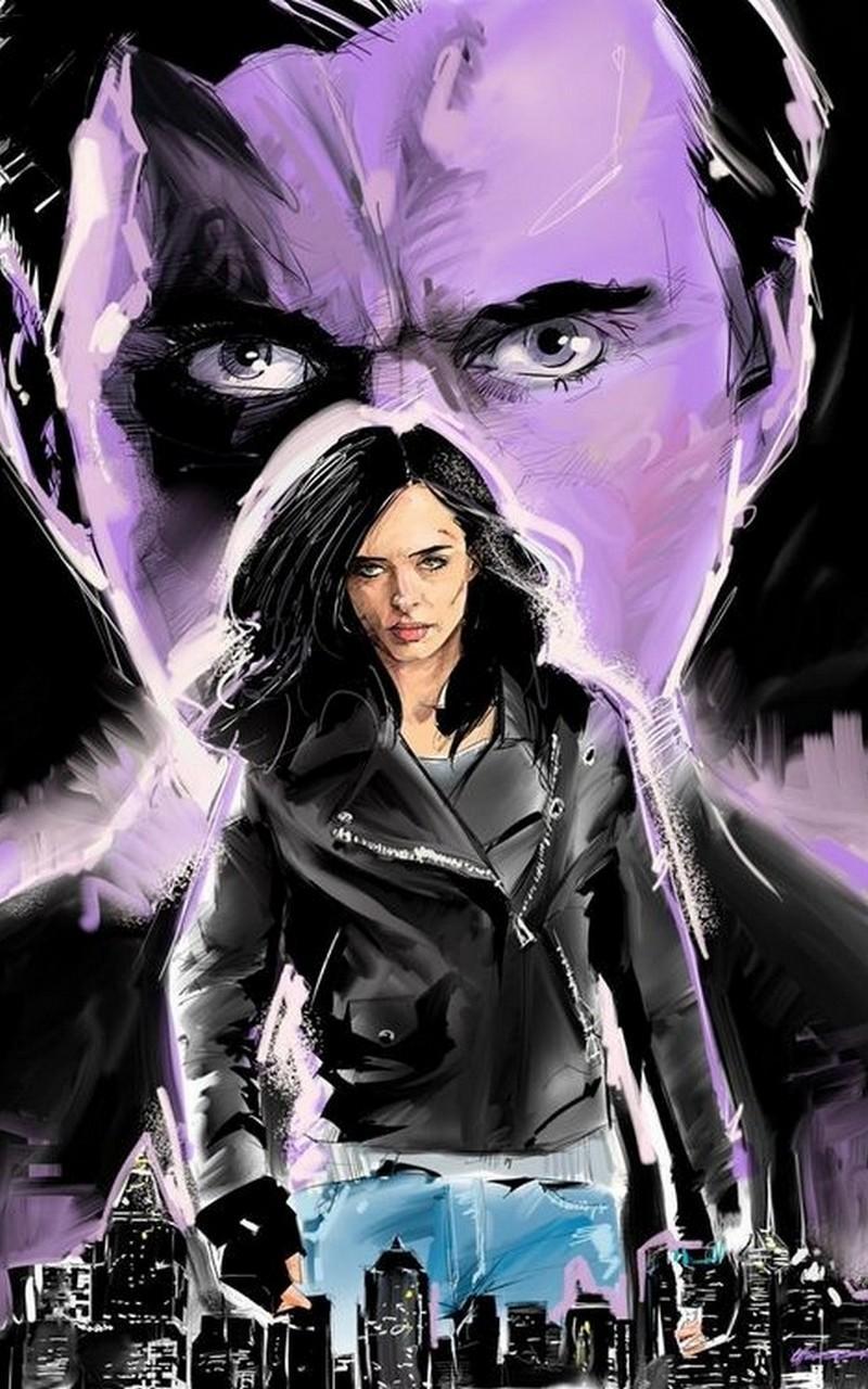 800x1280 Jessica Jones hình nền Art cho Android