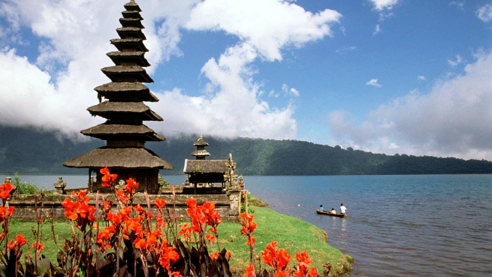 1920x1080 Amazing Nature Beautiful Sea High Japanese Tower Wallpaper