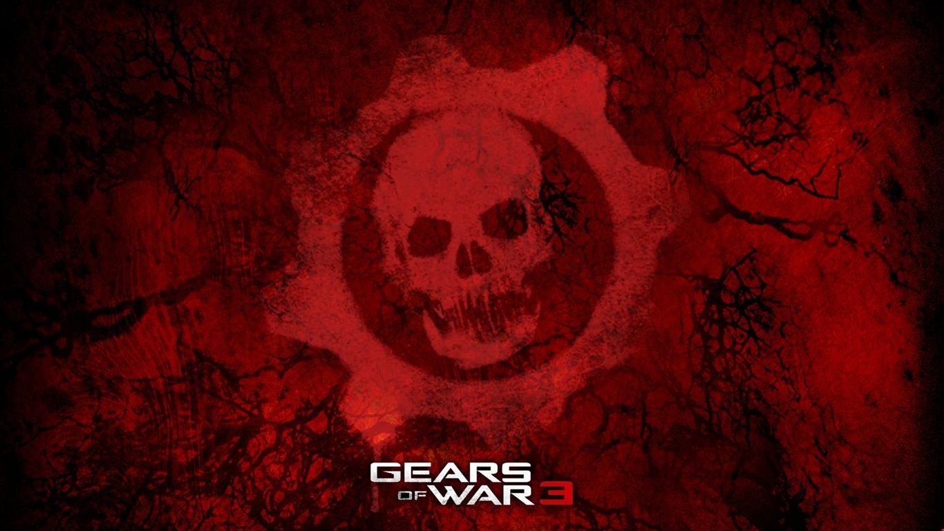 1366x768 1k gears of war games, red Background. HD