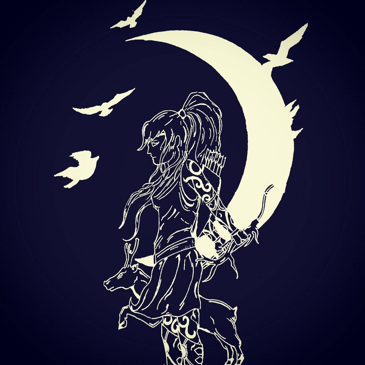 1280x1280 Artemis wallpaper