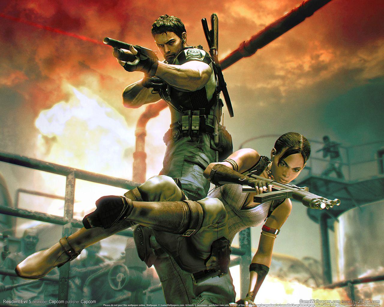 1280x1024 Wallpaper Resident Evil Resident Evil 5 vdeo game