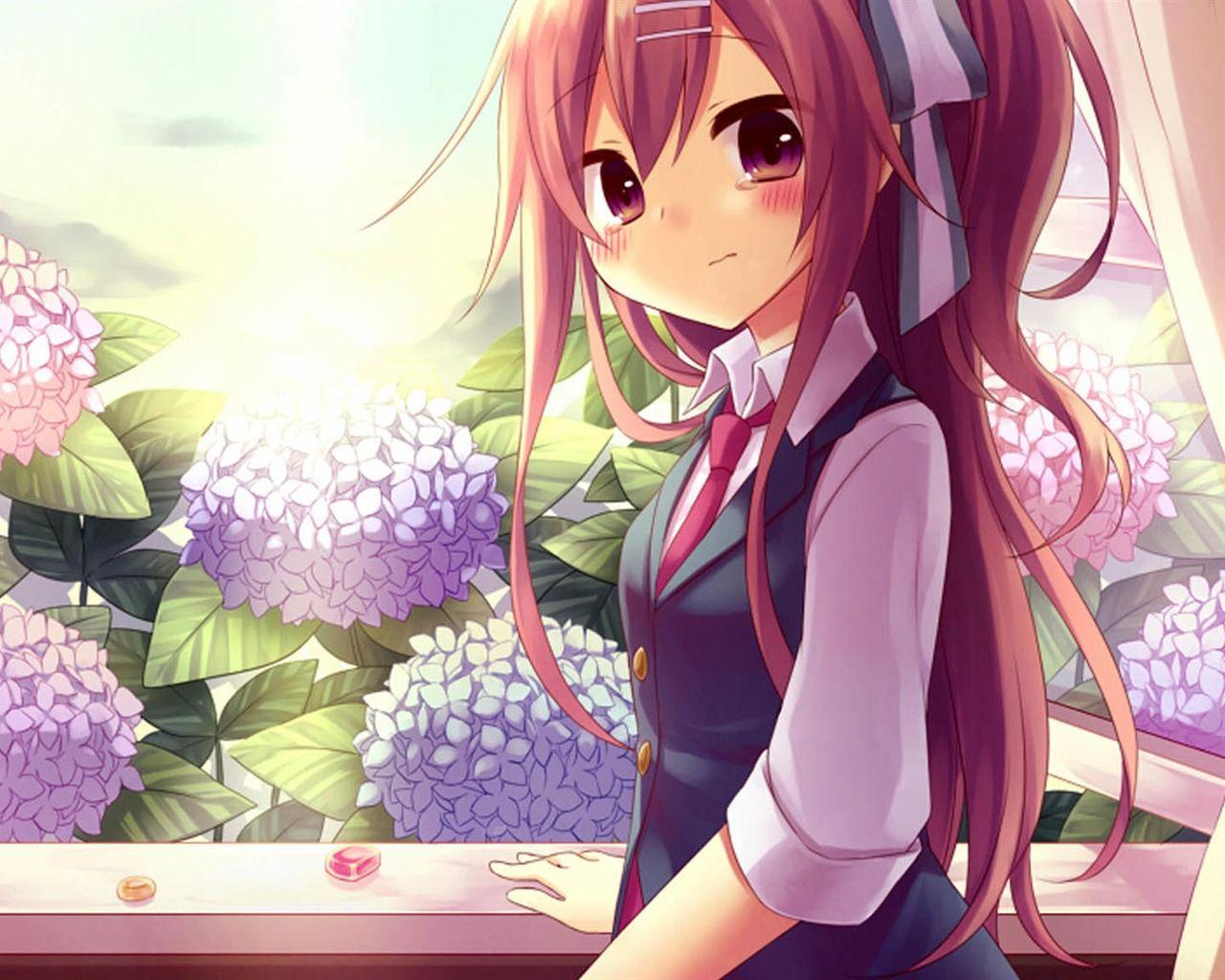 1280x1024 Design / Cute Anime Character Theme Desktop Wallpaperẫu