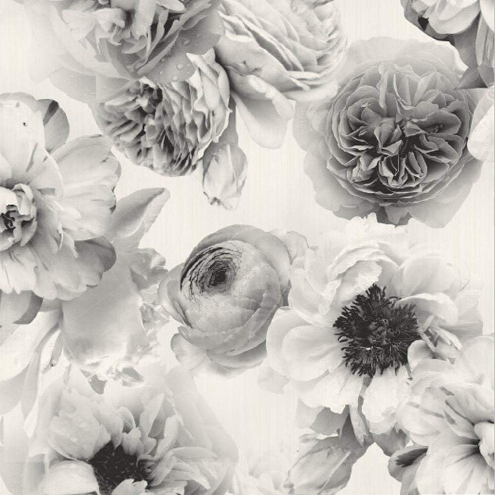 1000x1000 Diamond Bloom Floral Wallpaper Mono Arthouse 257001