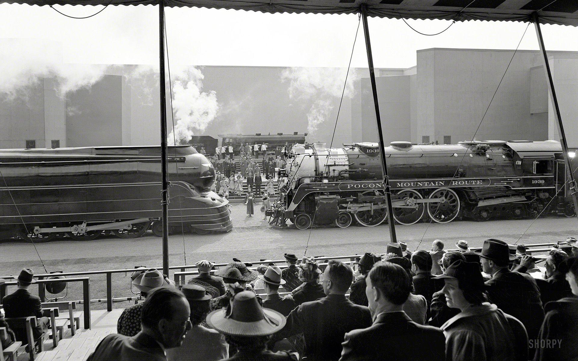 1920x1200 Retro black white monochrome trains locomotive railroad crowds people wallpaperx1200