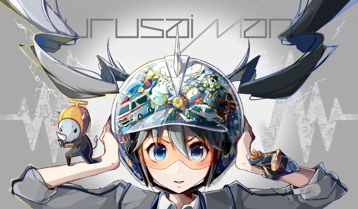 1201x700 Blue eyes goggles hat hatsune miku nou twintails vocaloid wristwear
