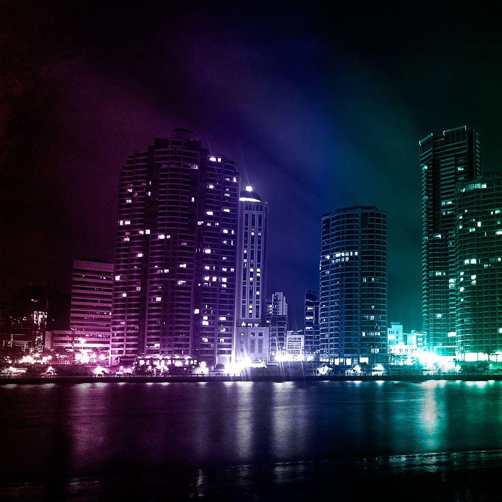1024x1024 Colorful City Samsung Galaxy Tab 7 wallpaper. Tablet