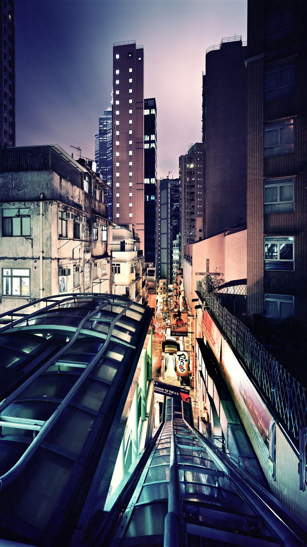 1080x1920 Night in Hong Kong htc one wallpaper