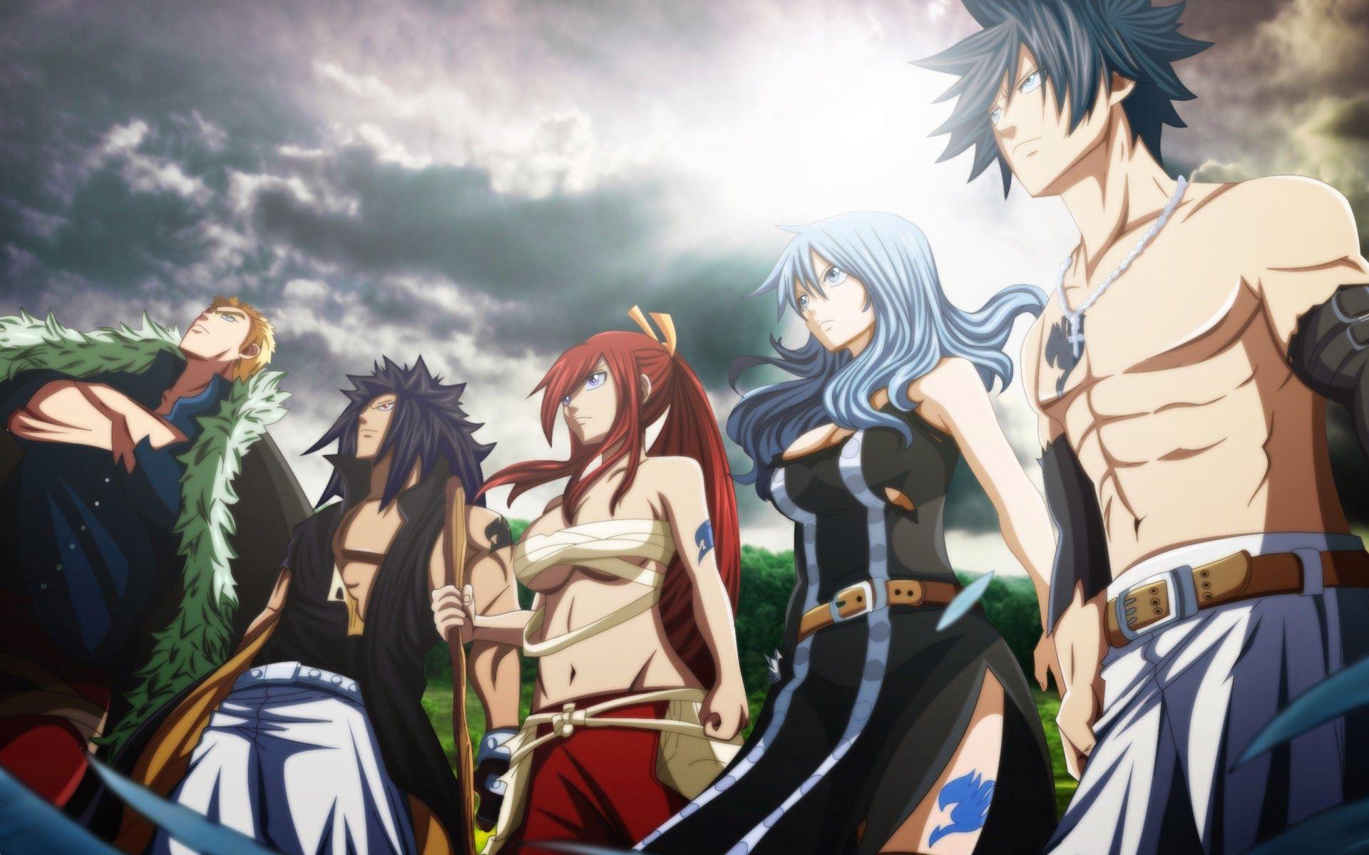 1920x1200 Free download Laxus Gajeel Erza Juvia Gray Fairy Tail b023