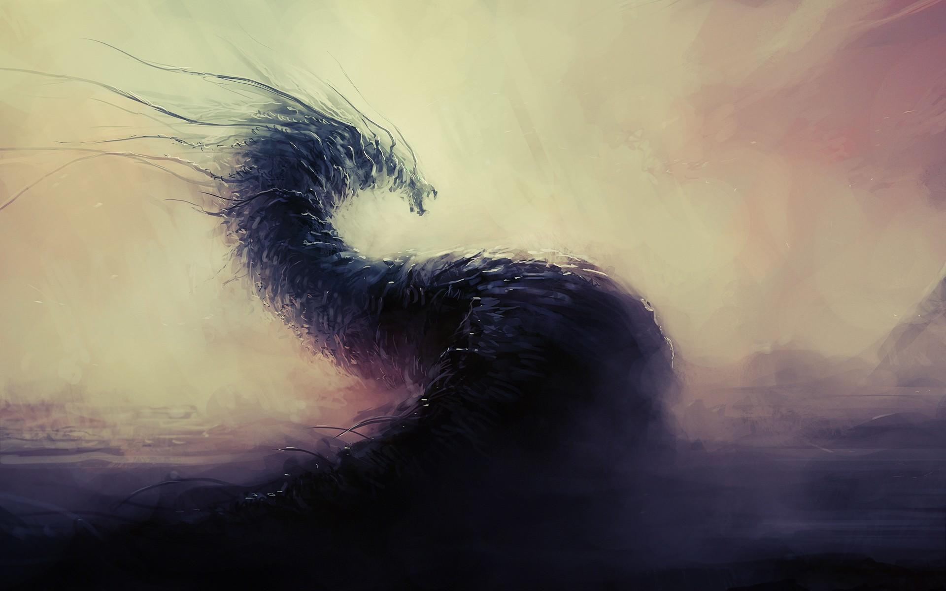 1920x1200 Fantasy Water Dragon Art Wallpaper