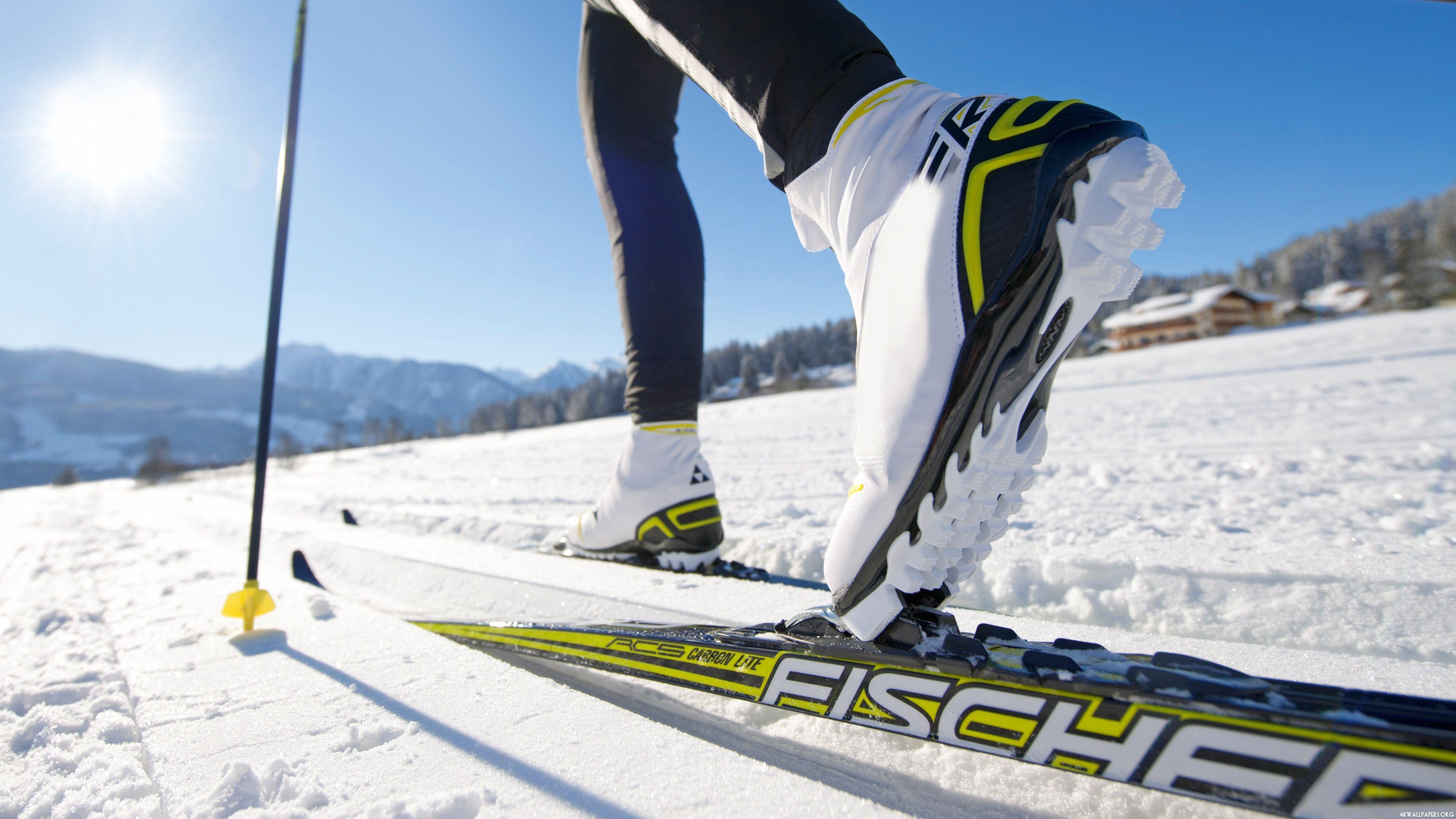 3840x2160 4K Cross Country Skiing Wallpaper