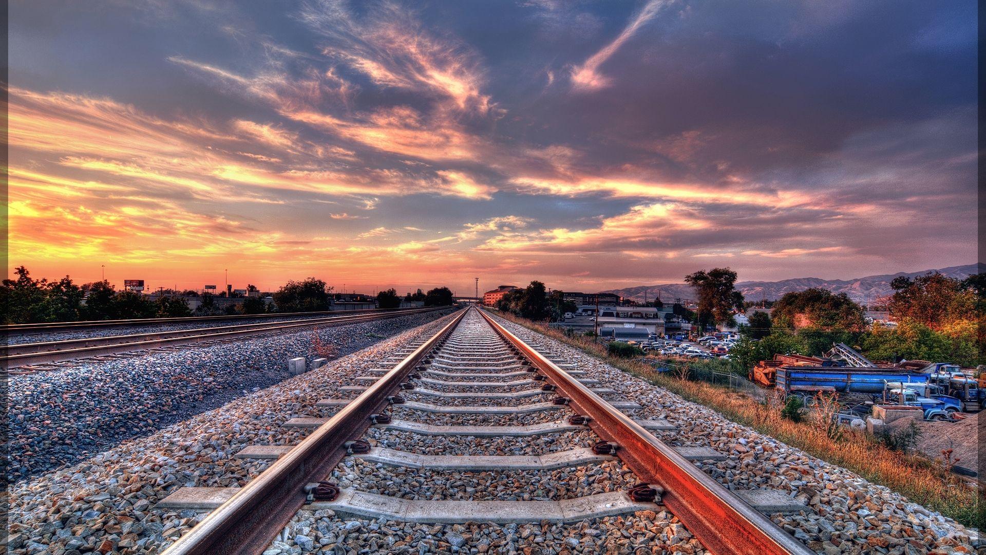 1920x1080 RElaxing Railroad Track Wallpaper 21