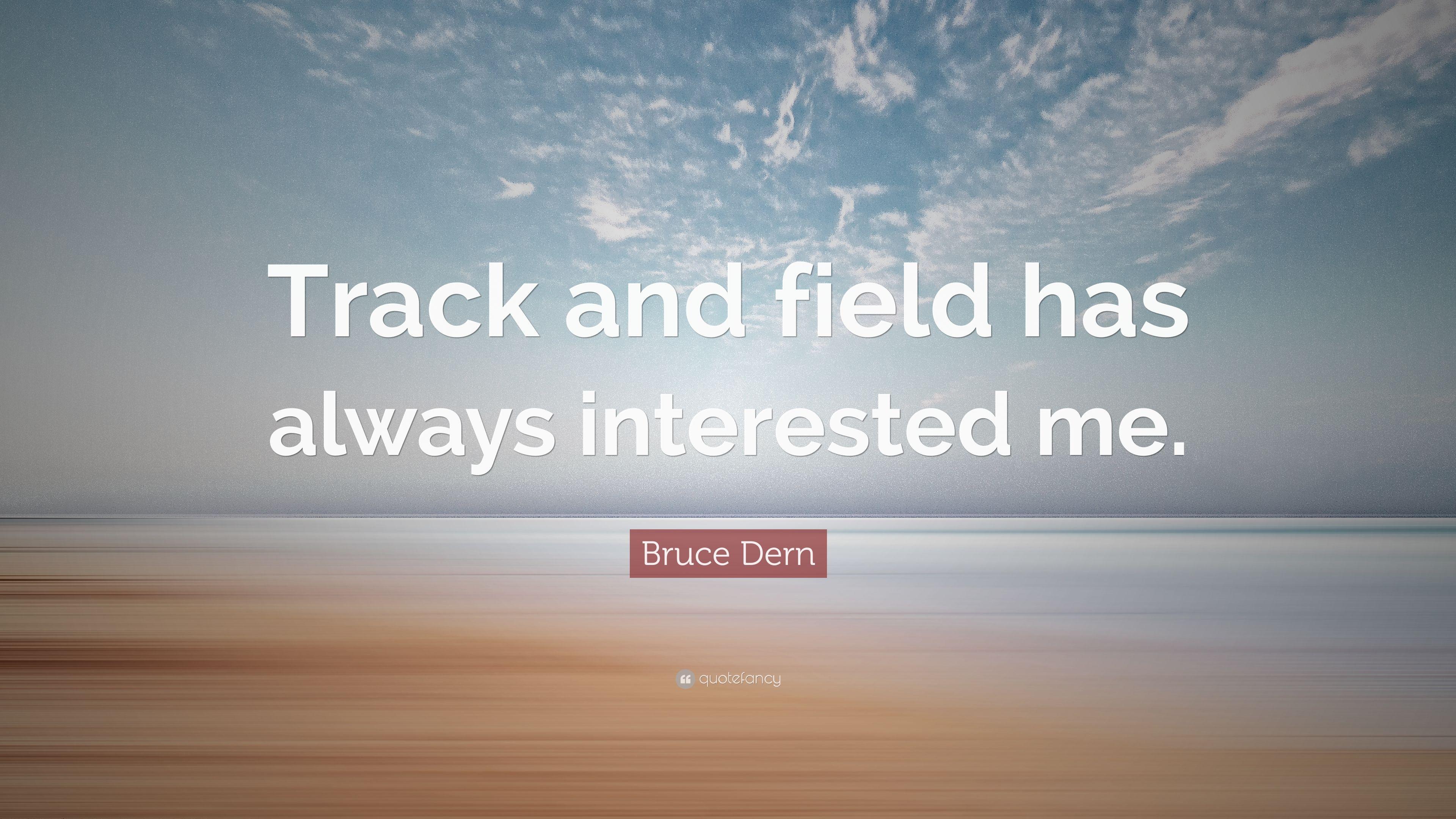 3840x2160 Bruce Dern Quote: “Track and field has always interested me