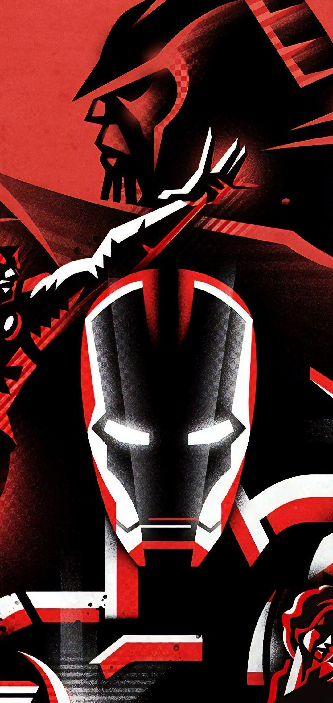 1080x2280 Avengers: Endgame Minimalist 8K Wallpaper