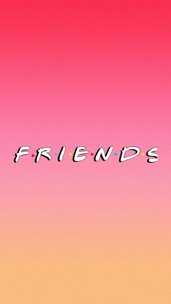 723x1280 Friends wallpaper pink ombré free to use