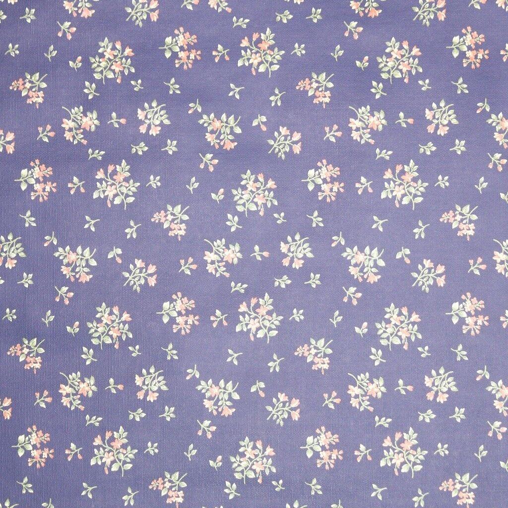 1024x1024 1980s Floral Vintage Wallpaper Orange Flowers on Navy Blue