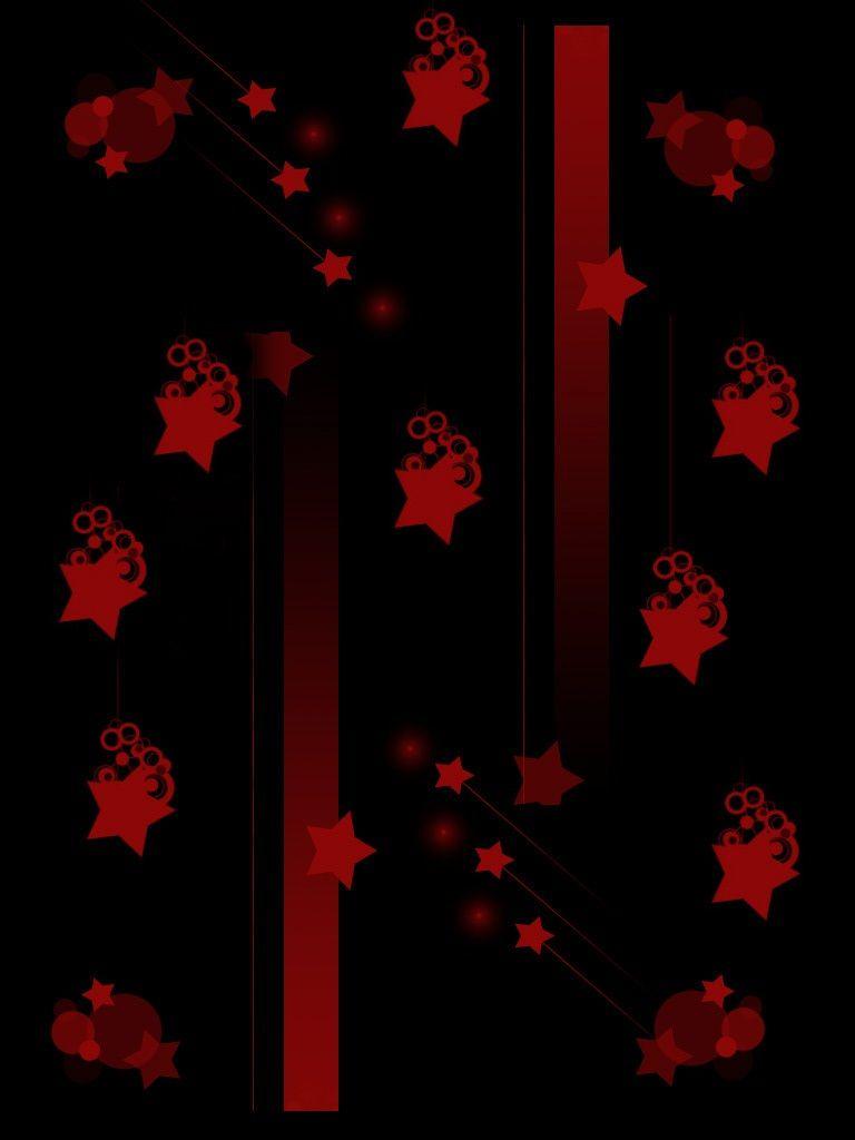 Hundreds of stars on a red background