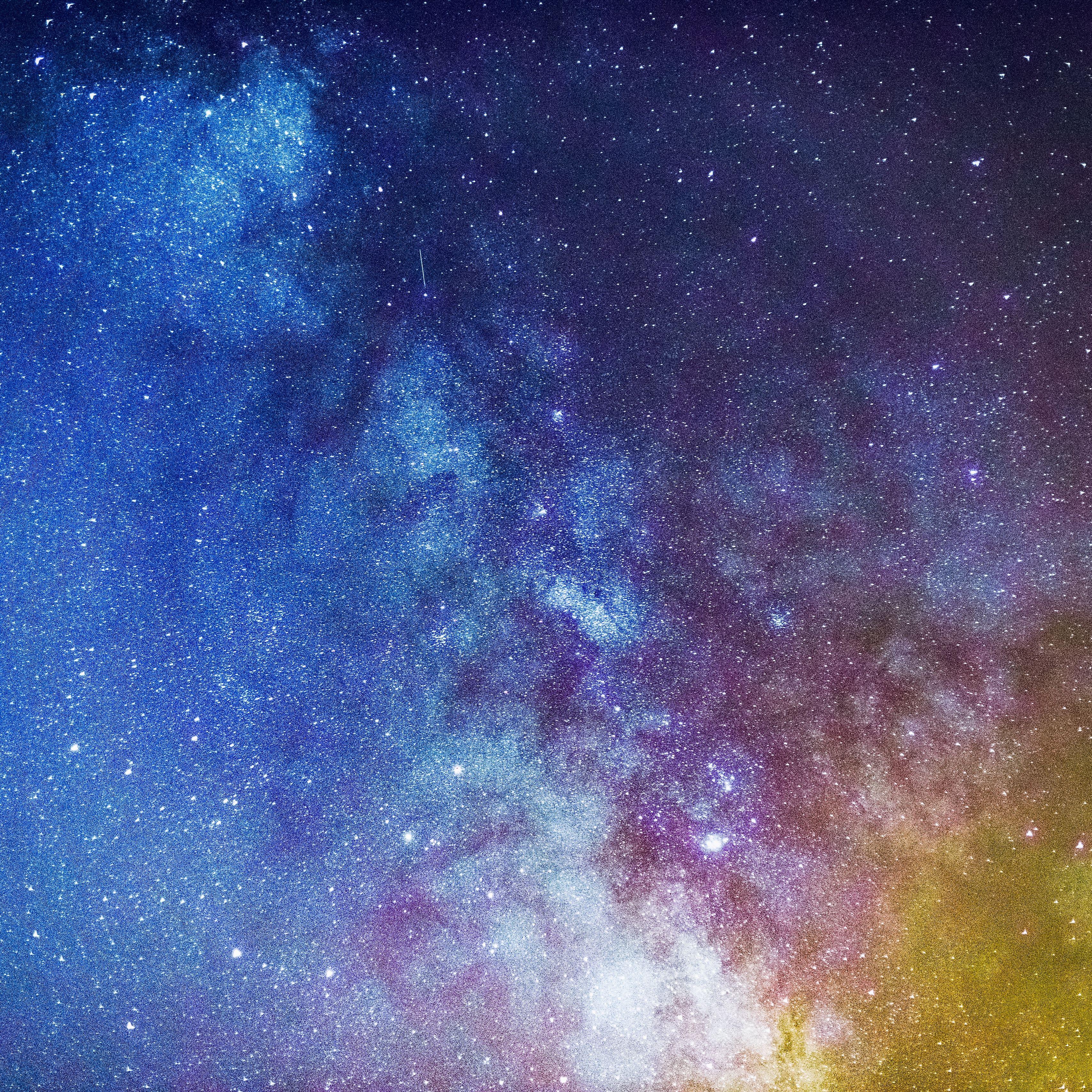 3415x3415 Download wallpaper 3415x3415 starry sky, milky way, glitter