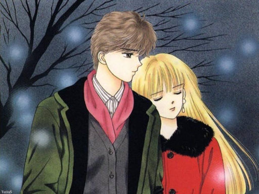 1024x768 Free Cartoon Love Couple Wallpaper, Download Free Clip Art