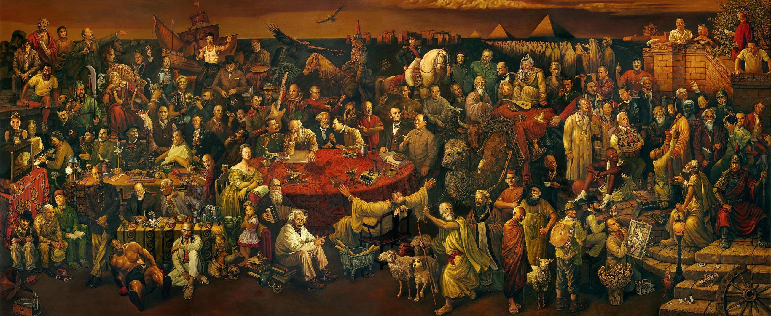 2600x1067 Artistic Painting Wallpaper