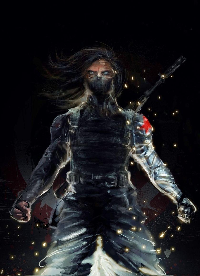 840x1160 Download 840x1160 wallpaper winter soldier, bucky barnes