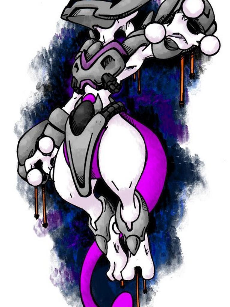 768x1024 Mewtwo Wallpaper for Android