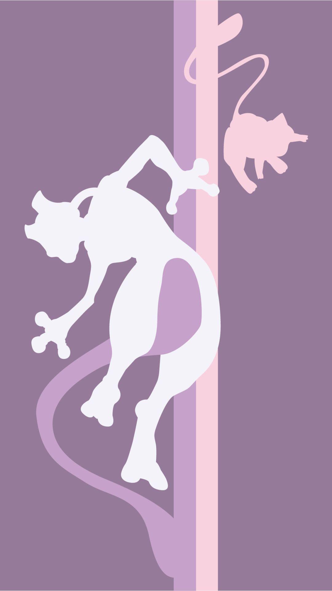 1080x1920 Mew and Mewtwo Wallpaper