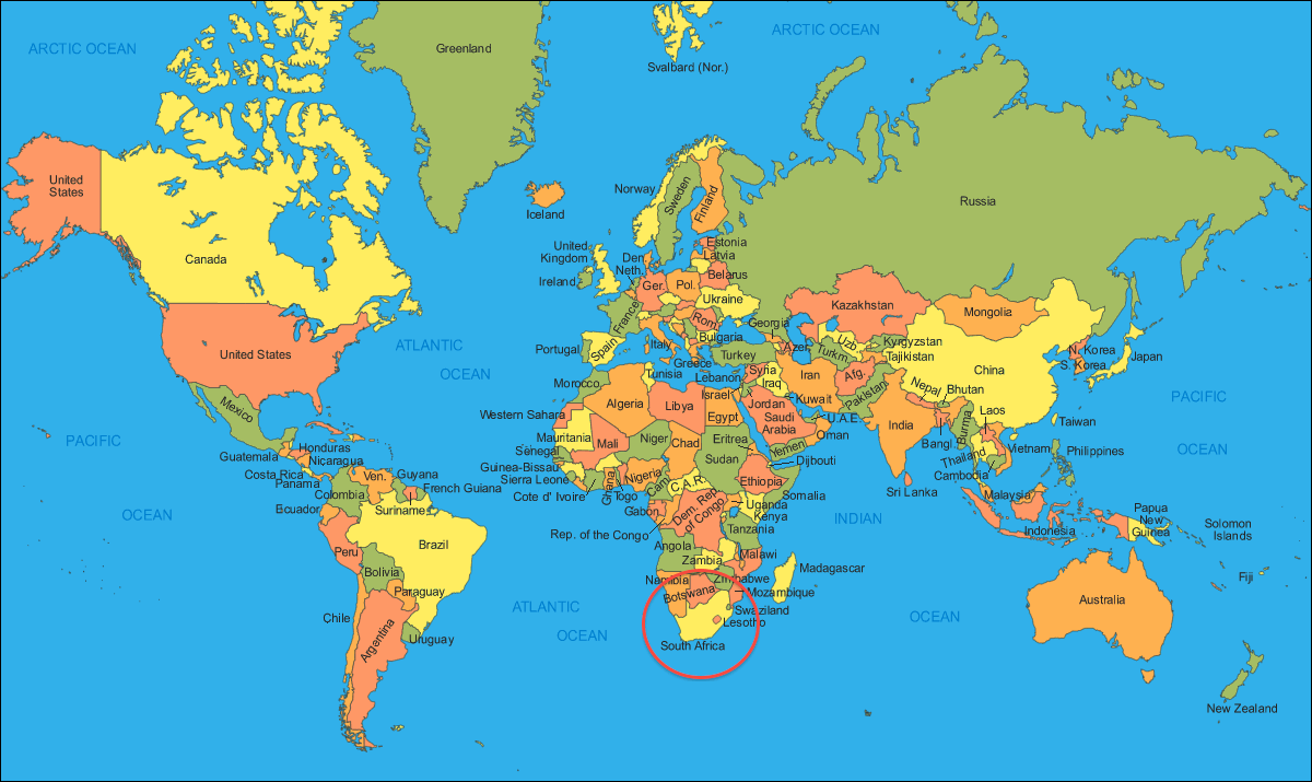 Hình nền các quốc gia trên bản đồ thế giới 1200x715.  Tải xuống Bản đồ Thế giới