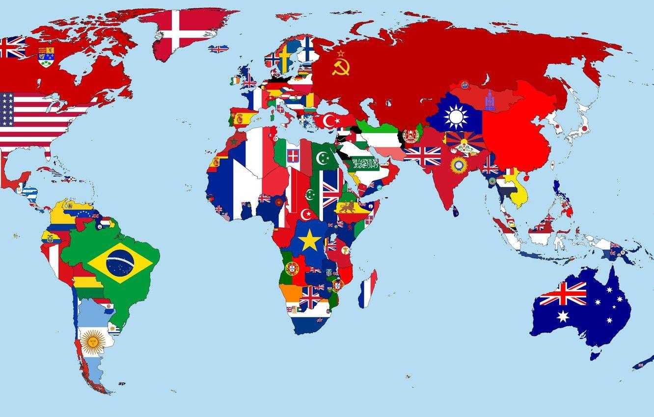 Bản đồ hình nền 1332x850, Cờ, năm, Thế giới, Quốc gia, 1930