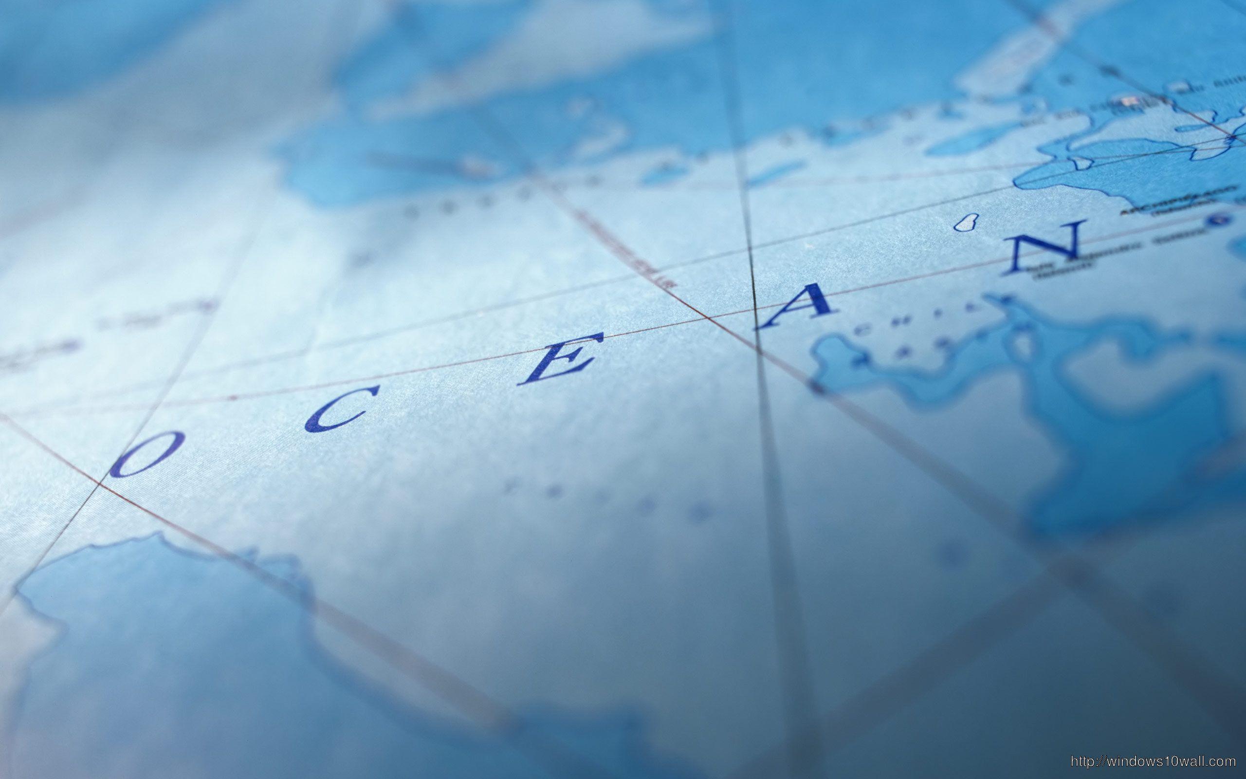 2560x1600 Ocean Map Wallpaper