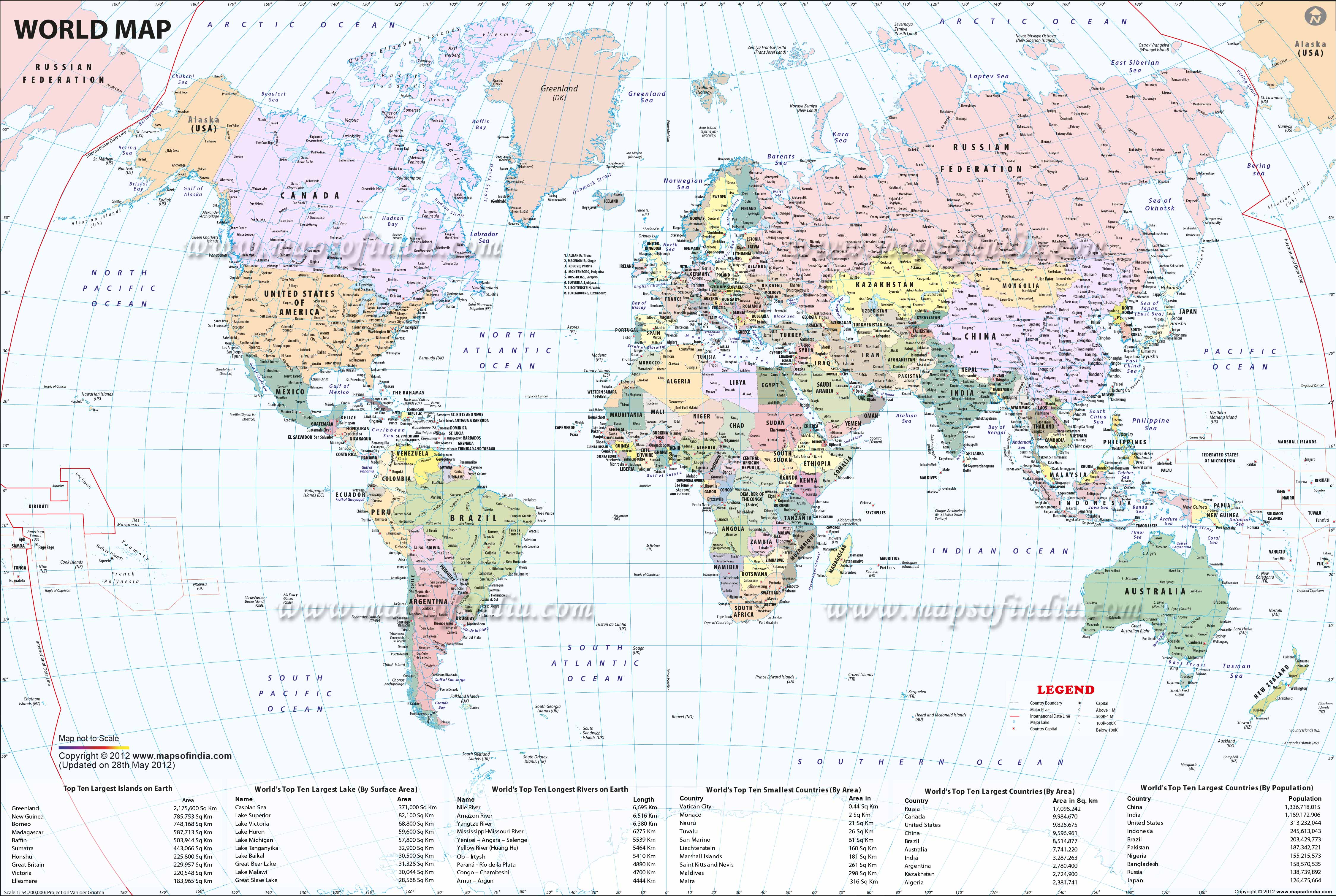 Hình ảnh Bản đồ Thế giới Lớn 4500x3019