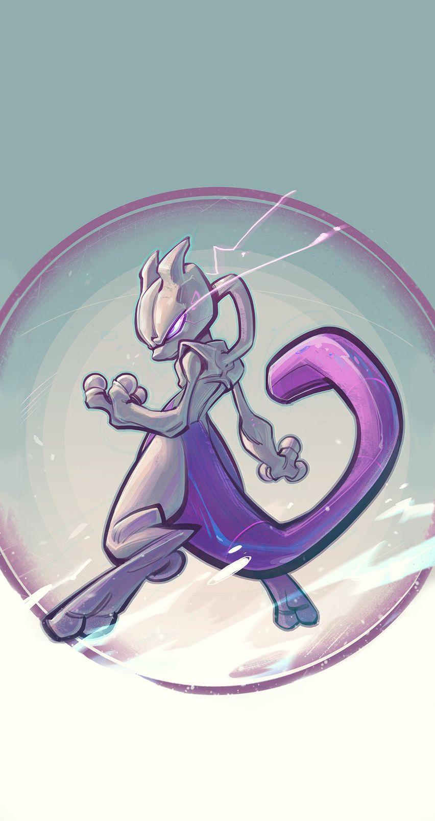852x1608 Mewtwo Wallpaper Top Free Mewtwo Background